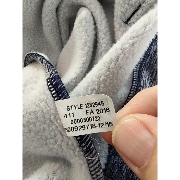 Under Armour Men Gray Blue Sweat Hoodie Loose Fit Storm Fleece SZ-XL Drawstring - Picture 7 of 7